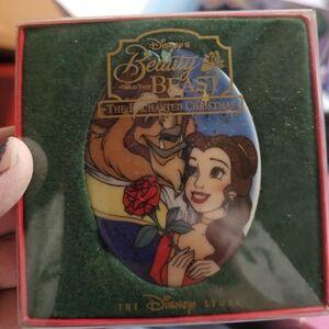 Disney Beauty and the Beast Enchanted Ornament - Red and Green